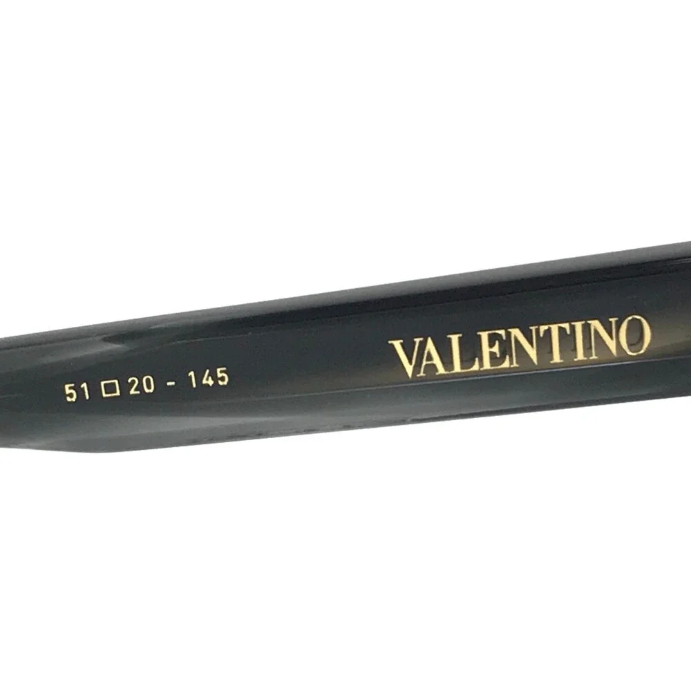 Valentino Eyeglasses Frames V-SIDE VLX-131A BLK-GLD Black Gray Gold 51-20-145